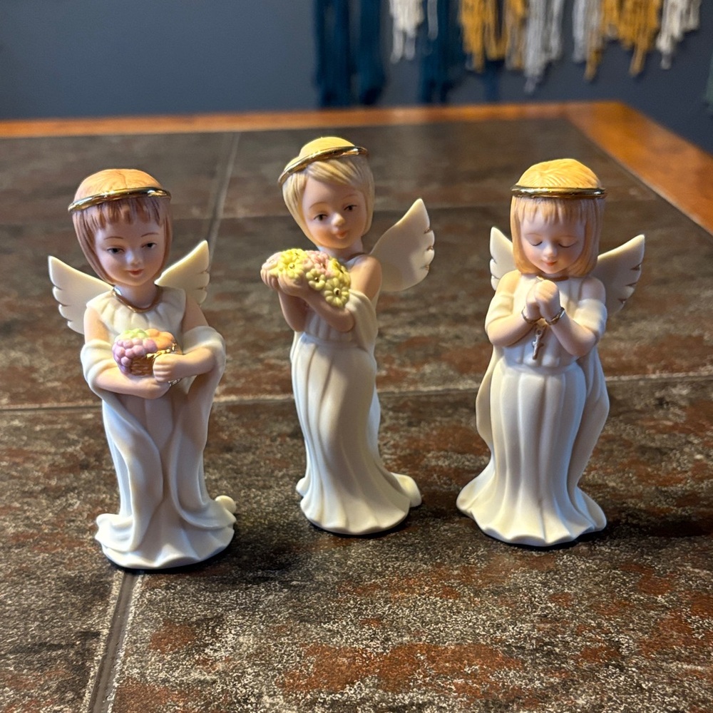 NIB Vintage Home Interiors Porcelain Angels